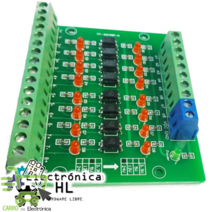 MODULO OPTOACOPLADOR PC817 8 CANALES