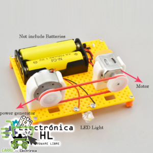 KIT GENERADOR ELECTRICO CON LED
