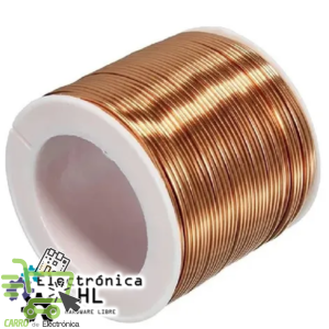 1M DE ALAMBRE MAGNETO DE COBRE ESMALTADO 1.0MM, 18 AWG