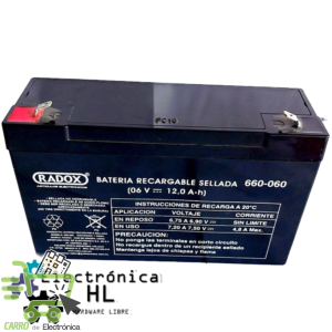 BATERIA SELLADA 6V 12A