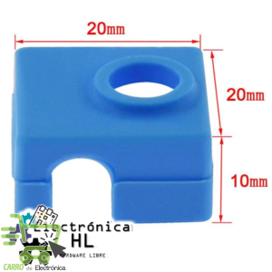 Alternative view of CUBIERTA DE SILICON PARA ESTRUSOR DE IMPRESORA 3D MK7/MK8
