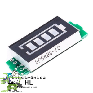 MODULO INDICADOR DE BATERIA TM1637 12.6V