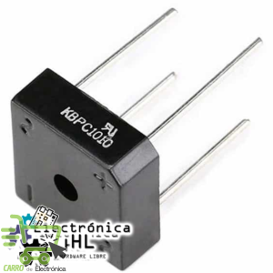 PUENTE RECTIFICADOR KBPC1010, 10A 100V