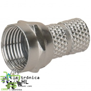 CONECTOR MACHO TIPO "F" RG 59, CONECTOR COAXIAL