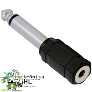ADAPADOR JACK 3.5 A PLUG 6.3 MONOAURAL