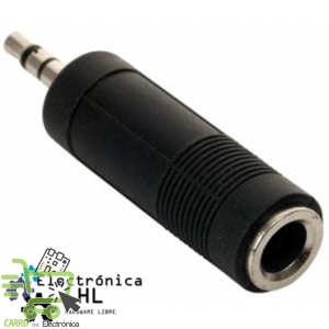 ADAPADOR JACK 6.3 A PLUG 3.5 ESTEREO