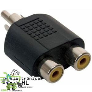 ADAPADOR 2 JACK RCA A PLUG RCA