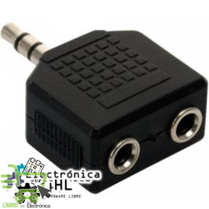 ADAPADOR 2 JACK 3.5 A PLUG 3.5 ESTEREO