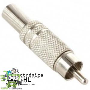 PLUG RCA METALICO CON RESORTE