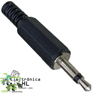 PLUG 3.5MM MONOAURAL PLASTICO CON RESORTE