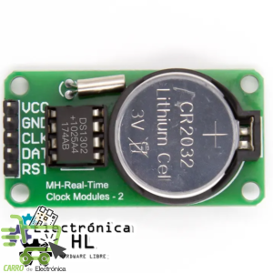 RTC RELOJ TIEMPO REAL DS1302 (BATERIA INCLUIDA)