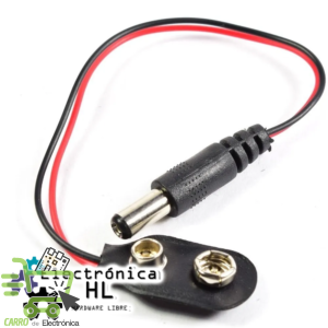 BROCHE PARA PILA 9V CON PLUG