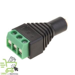 ADAPTADOR PLUG HEMBRA 3.5MM CON TERMINAL DE TORNILLOS