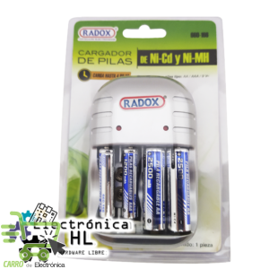 CARGADOR DE BATERIAS (4X AA, 4X AAA, 2X 9V) INCLUYE 4 BATERIAS