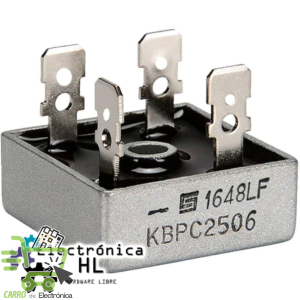 PUENTE RECTIFICADOR KBPC2506, 25A 600V