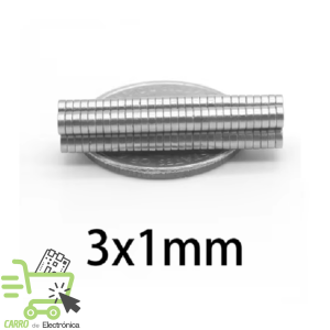 IMAN DE NEODIMIO REDONDO 3X1MM