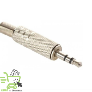 PLUG 3.5MM ESTEREO METALICO REFORZADO 2 BANDAS