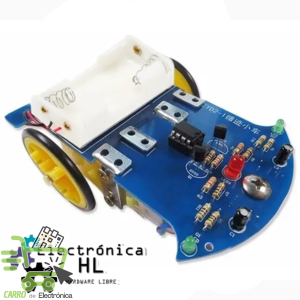 CHASIS SEGUIDOR DE LINEA CON COMPONENTES