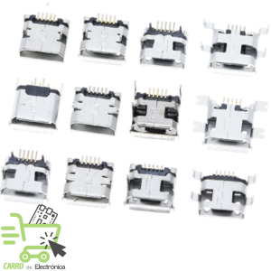 JACK MICRO USB PARA CHASIS (12 MODELOS DIFERENTES)