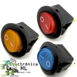 SWITCH BALANCIN PILOTO 3 PATAS 6.5A 250V AC / 13A 125V AC