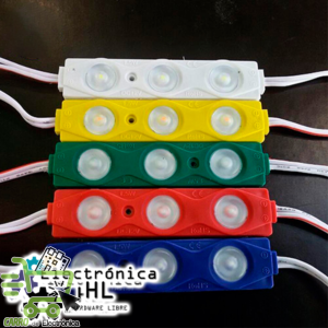 MODULO DE 3 LEDS 2835 CON LUPA, 1.2W