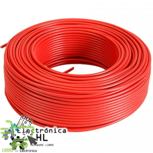 CABLE DE SILICONA ROJO (1 METRO)