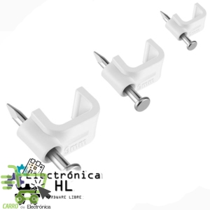 BOLSA DE 20 GRAPAS PLANA PARA CABLE