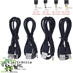 CABLE USB 5V-9V A PLUG