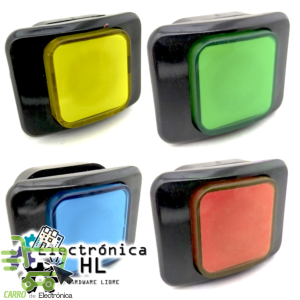 PUSH BUTTON PARA MAQUINITA CON MICROSWITCH Y PILOTO 250 AC