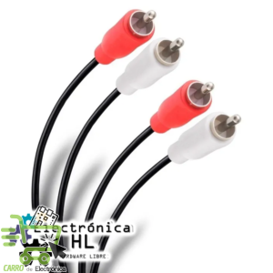 CABLE AUDIO 2 PLUG RCA - 2 PLUG RCA 90CM