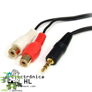 CABLE DE AUDIO 1 PLUG 3.5MM 2 JACK