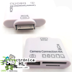 ADAPTADOR USB PARA IPAD 2/3, IPHONE 4/4S, IPOD 4