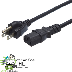 CABLE DE ALIMENTACION PARA COMPUTADORA (INTERLOCK) 1.8 M