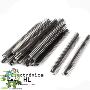 TIRA DOBLE DE 40 PINES 90° MACHO