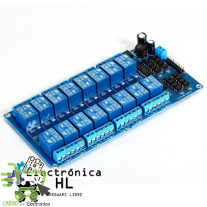 MODULO RELEVADOR 16 CANALES 12V