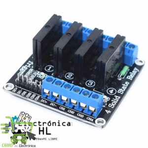 MODULO RELEVADOR DE ESTADO SOLIDO 4 CANALES 5V