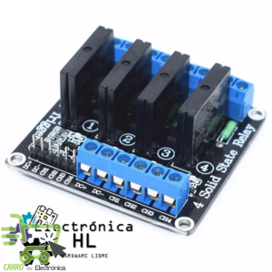 MODULO RELEVADOR DE ESTADO SOLIDO 4 CANALES 5V