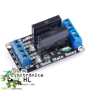 MODULO RELEVADOR DE ESTADO SOLIDO 2 CANALES 5V