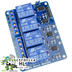 MODULO RELEVADOR 4 CANALES