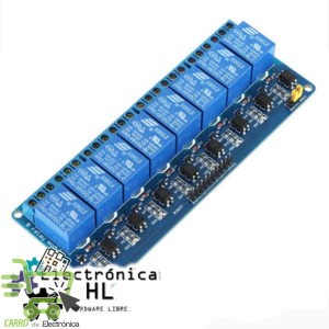 MODULO RELEVADOR 8 CANALES 5V
