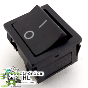 SWITCH BALANCIN NEGRO 4 PATAS 10A 125V / 6A 250