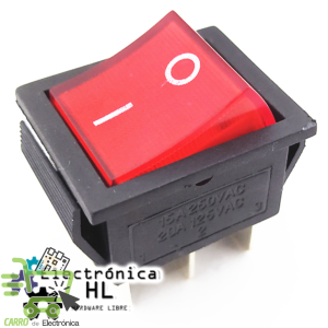 SWITCH BALANCIN 6 TERMINALES 2P 2T 20A 125VAC