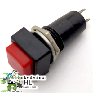 PUSCH BUTTON CUADRADO CON ENCLAVE ON OFF 3A 250V