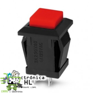 PUSH BUTTON CUADRADO NC  250V /2A 125V