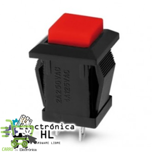 PUSH BUTTON CUADRADO NC  250V /2A 125V