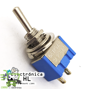 SWITCH PALANCA 2 PATAS 3A 250V / 6A 125V
