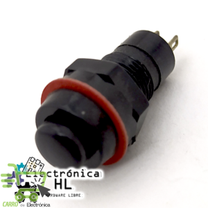 PUSH BUTTON NEGRO 6A 125V 3A 250V