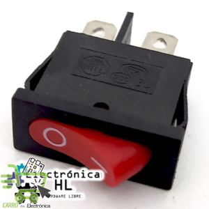 SWITCH BALANCIN 2 PATAS ROJO 10A 125V / 6A 250V