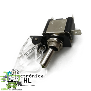 SWITCH CON CUBIERTA DE SEGURIDAD 12 V 20A