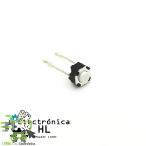PUSH BUTTON 2 PATAS BLANCO REDONDO